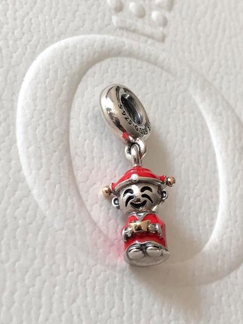 ZELDZAAM Pandora bedel Chinees God van Geluk met 14k goud, Sieraden, Tassen en Uiterlijk, Bedels, Zo goed als nieuw, Pandora, Zilver