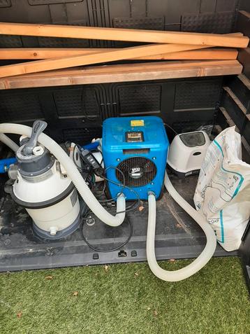 Zwembad Warmtepomp, Zandfilter & Zoutgenerator + Kast beschikbaar voor biedingen