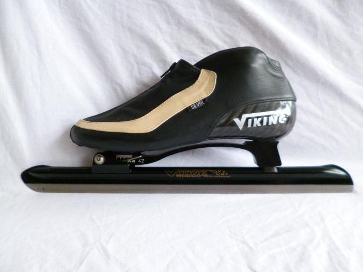 ZGAN!! Viking Nagano Silver 2, Sport en Fitness, Schaatsen, Zo goed als nieuw, Noren, Viking, Klapschaats, Ophalen of Verzenden