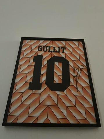 Gesigneerd Gullit EK 88 shirt! beschikbaar voor biedingen