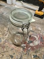 Glazen snoeppot, Ophalen of Verzenden, Zo goed als nieuw, Glas, Pot, Bus of Blik