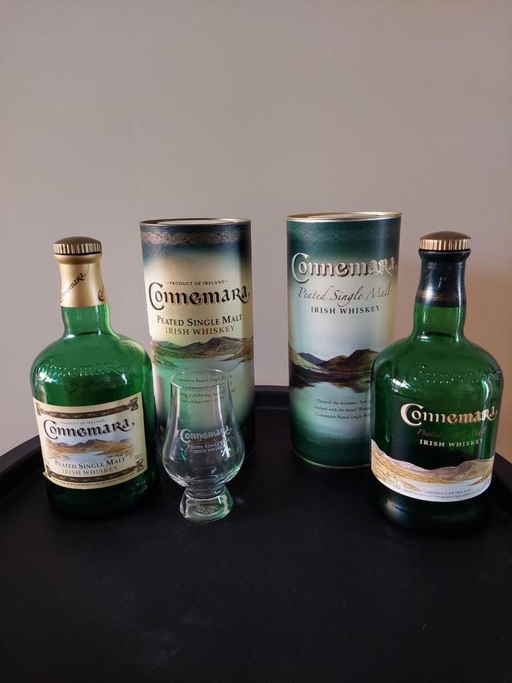 Connemara Whisky Set: Flessen, Glas, Poster, Verzamelen, Overige Verzamelen, Gebruikt, Ophalen of Verzenden