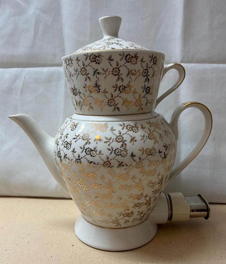 Zeer zeldzame "Bavaria Aromator" - porselein - bladgoud, Antiek en Kunst, Antiek | Keramiek en Aardewerk, Ophalen of Verzenden