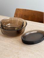 Vintage Arcoroc schalen set, Huis en Inrichting, Keuken | Servies, Ophalen of Verzenden, Overige stijlen, Glas, Schaal of Schalen