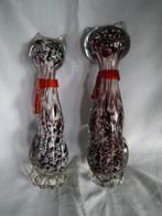 1 murano glas stijl handgeblazen poes, Antiek en Kunst, Antiek | Glas en Kristal, Ophalen of Verzenden