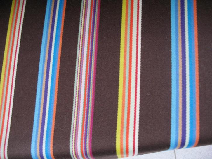 Maharam Rhythmic Stripe by Paul Smith; 4,45 meter meubelstof, Hobby en Vrije tijd, Stoffen en Lappen, Nieuw, Wol, 120 cm of meer