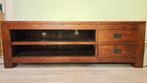 Teakhout TV kast, Ophalen, Gebruikt, 100 tot 150 cm, Teakhout