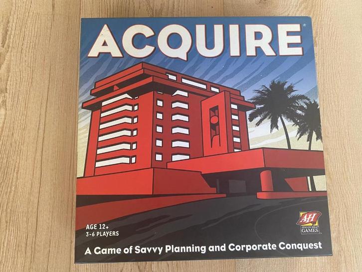 Acquire bordspel van Avalon Hill Games, Hobby en Vrije tijd, Gezelschapsspellen | Bordspellen, Zo goed als nieuw, Ophalen of Verzenden