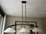 hanglamp 3 delig, Huis en Inrichting, Lampen | Hanglampen, Gebruikt, Ophalen, 75 cm of meer, Glas