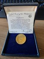Filipijnen1000 Piso 1975 Proof Gold "New Society - 9,95 gram, Verzenden, Zuidoost-Azië, Losse munt, Goud