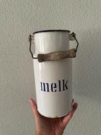 Emaille melkbus met hengsel, Antiek en Kunst, Antiek | Emaille, Ophalen of Verzenden