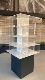Presentatie kubus vitrine kast ca. 90x90cm, Huis en Inrichting, Kasten | Vitrinekasten, Ophalen, Kunststof, Gebruikt, 75 cm of meer