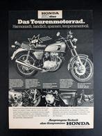 Oude reclame / Advertentie HONDA CB 250 Disc 1974 (D), Ophalen of Verzenden, Gelezen, Honda