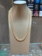 18KT Goud - Diamant Ketting - 15.7ct totaal diamanten, Ophalen, Nieuw, Goud