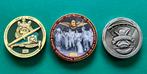 Coins 3 stuks Speciale aanbieding in 1 deal, KCT, commando, Ophalen of Verzenden, Landmacht, Nederland, Embleem of Badge