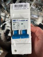 Zekeringkast 2-module met dubbelpolige zekeringautomaat B10A, Ophalen of Verzenden, Nieuw