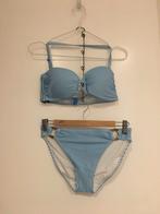 Lingadore gestreepte bandeau bikini -  top 36 - broekje 38Pr, Nieuw, Lingadore, Blauw, Bikini