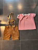 Lederhosen + blouse maat 38 (ZGAN), Maat 38/40 (M), Carnaval, Ophalen of Verzenden, Zo goed als nieuw