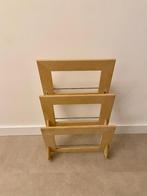 Retro lectuurbak hout, Huis en Inrichting, Woonaccessoires | Krantenbakken en Lectuurbakken, Ophalen, Gebruikt