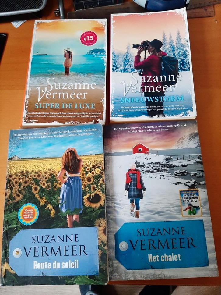 Suzanne Vermeer Boeken - 4 Stuks, Boeken, Romans, Zo goed als nieuw, Nederland, Ophalen of Verzenden