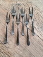 gebak vork amefa 1870 vorkjes zwart black, Huis en Inrichting, Keuken | Bestek, Ophalen of Verzenden