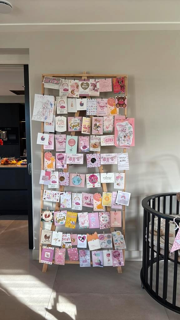 Kaartenrek geboortekaartjes rek kaartjes ophangen, Kinderen en Baby's, Overige Kinderen en Baby's, Zo goed als nieuw, Ophalen