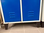 Metalen Locker - Blauw/Wit, Huis en Inrichting, Kasten | Lockerkasten, Ophalen, Gebruikt