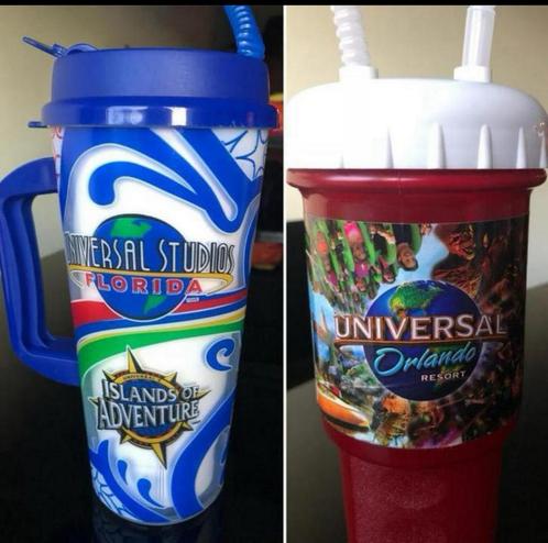 Universal Studios Bekers met rietjes!!! 6€ per stuk Moet weg, Verzamelen, Overige Verzamelen, Zo goed als nieuw, Ophalen of Verzenden