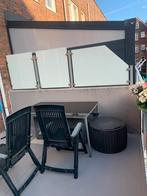 Glazen balkon/terras afscheiding, Tuin en Terras, Overkappingen, Ophalen, Gebruikt