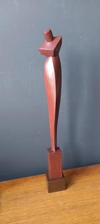 kubistisch beeld, mooie vorm, design, uit hout, Ophalen of Verzenden