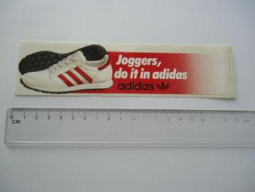 sticker oud Adidas sneaker sportschoen jaren 70 80 origineel beschikbaar voor biedingen