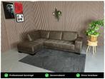 GRATIS LEVERING Hoekbank Donkerbruin 270x180 REFURBISHED