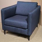 Inhouse Fauteuil Nanto Blauw Stof, Huis en Inrichting, Fauteuils, Ophalen, Nieuw, 75 tot 100 cm, 75 tot 100 cm