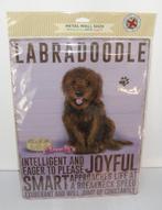 Labradoodle Wanbord Metalen Wandplaat Hond, Ophalen of Verzenden, Nieuw