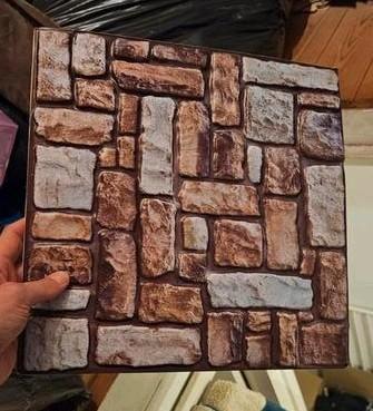 20 plaktegels 3D, Huis en Inrichting, Stoffering | Behang, minder dan 10 m², Ophalen of Verzenden