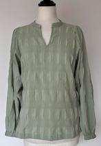 Summum zachtgroene blouse met lange mouwen maat 36, Summum, Ophalen of Verzenden, Zo goed als nieuw, Maat 36 (S)