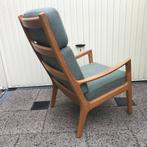 Senator fauteuil PJ Danmark Deens design eiken vintage, Ophalen, 75 tot 100 cm, Nvt, Nvt