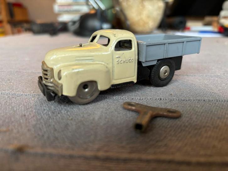 Schuco Auto Met Baan, 1960, Werkend!, Kinderen en Baby's, Speelgoed | Racebanen, Gebruikt, Racebaan, Opwindmechanisme, Overige merken