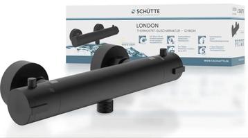 Schutte en London Matt Zwarte Thermostaat kraan 120 mm  beschikbaar voor biedingen