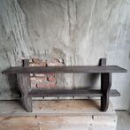 Landelijk sober houten wandrek regaal schap kapstok *Etage3*, Huis en Inrichting, ., Ophalen of Verzenden, Zo goed als nieuw, .