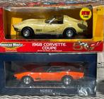 HOTWHEELS & NOREV CORVETTE STINGRAY COUPE 1968 & 1969  1:18, Hobby en Vrije tijd, Modelauto's | 1:18, Ophalen of Verzenden, Nieuw