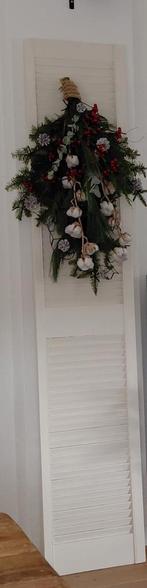 Beige louvredeur. Leuk te decoreren met een toef., Ophalen, Gebruikt