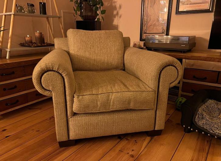 Fauteuil van Ascension Latorre, Huis en Inrichting, Fauteuils, Zo goed als nieuw, Stof, 100 tot 125 cm, 75 tot 100 cm, Ophalen