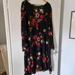 Zwarte jurk met roze bloemen,  maat 54, nieuw, Bonprix, Nieuw, Ophalen of Verzenden, Jurk