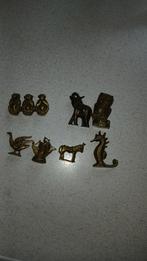 7 messing letterbak figuren, Antiek en Kunst, Ophalen