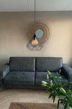 3-zits bank – diep grijsgroen, Ophalen, Driepersoons, Zo goed als nieuw, Rechte bank