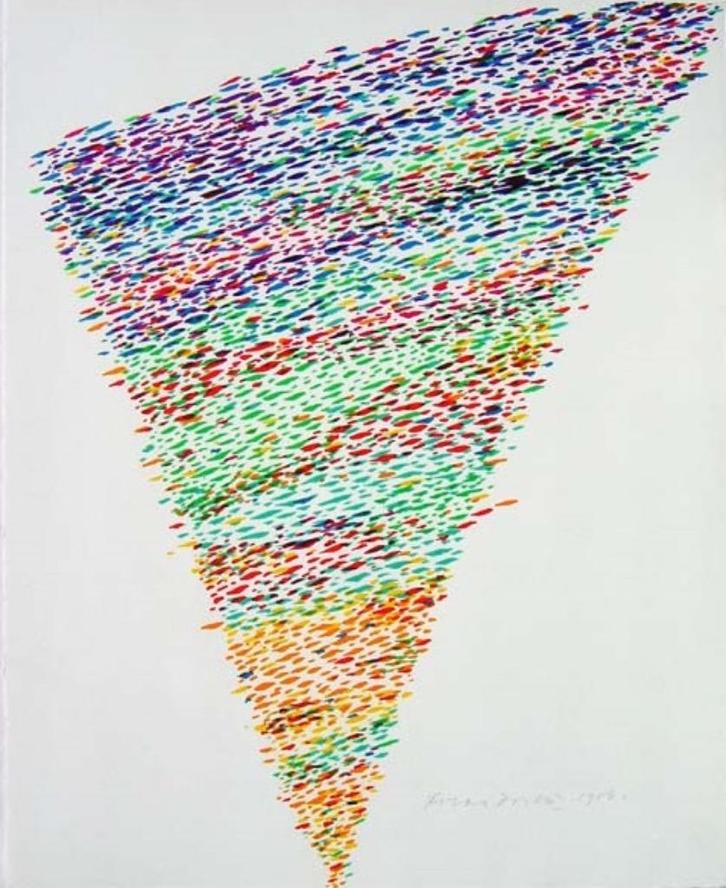 Piero Dorazio - Compositie - 1976 - Litho Handgesign., Antiek en Kunst, Kunst | Litho's en Zeefdrukken, Ophalen of Verzenden