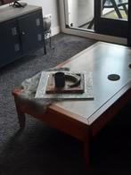 Moet echt weg mensen! Salontafel massief hout/glas., Ophalen, 100 tot 150 cm, 50 tot 100 cm, Minder dan 50 cm