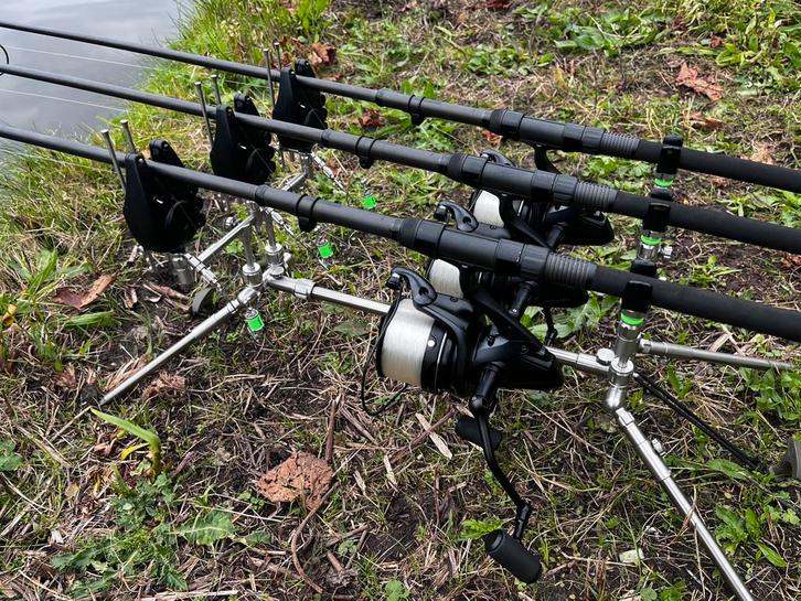 Shimano XTE 14000 3X, Watersport en Boten, Hengelsport | Karpervissen, Gebruikt, Complete set, Ophalen of Verzenden