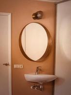 Stockholm spiegel walnoot IKEA rond, Huis en Inrichting, Ophalen, Rond, Zo goed als nieuw, 75 tot 100 cm